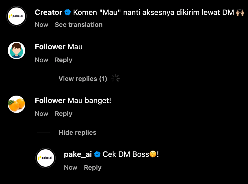 Follower growth